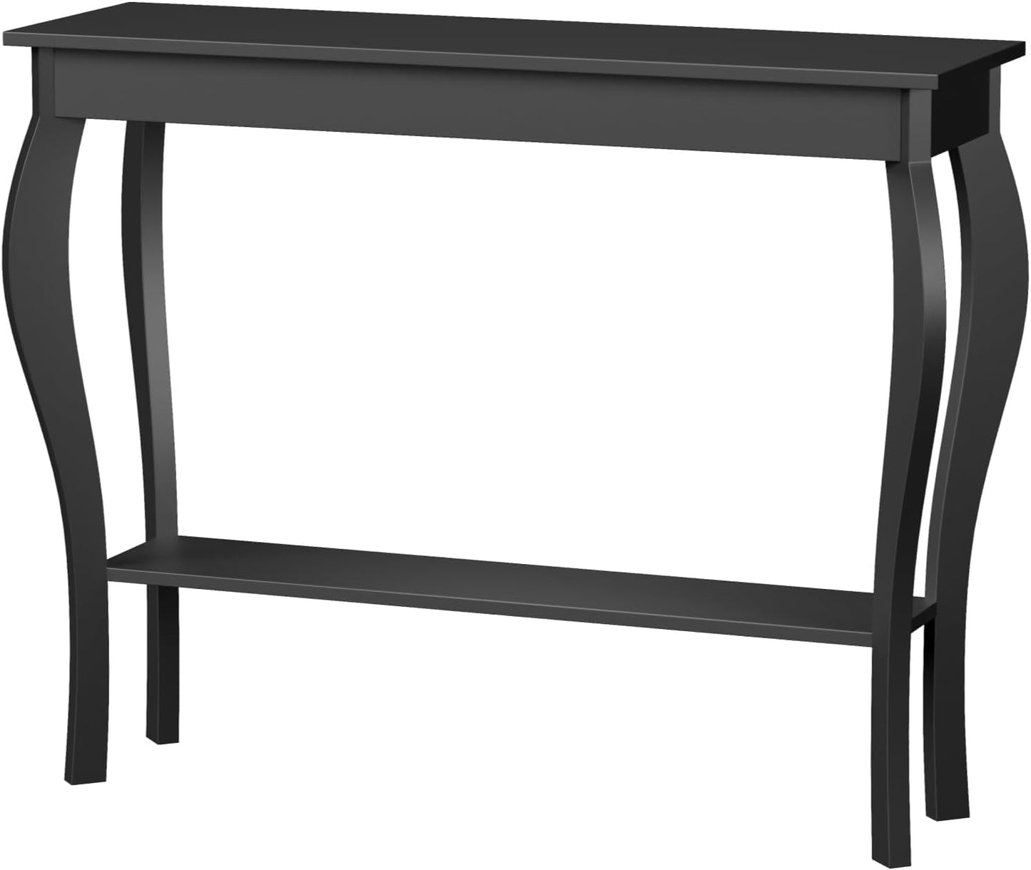 Narrow Console Table, Chic Accent Sofa Table, Entryway Table, 39.3 Inch, Black