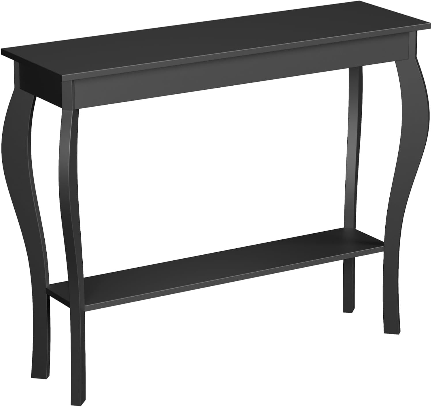 Narrow Console Table, Chic Accent Sofa Table, Entryway Table, 39.3 Inch, Black